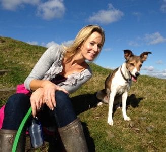 Kate Taylor and her dog Poppy
