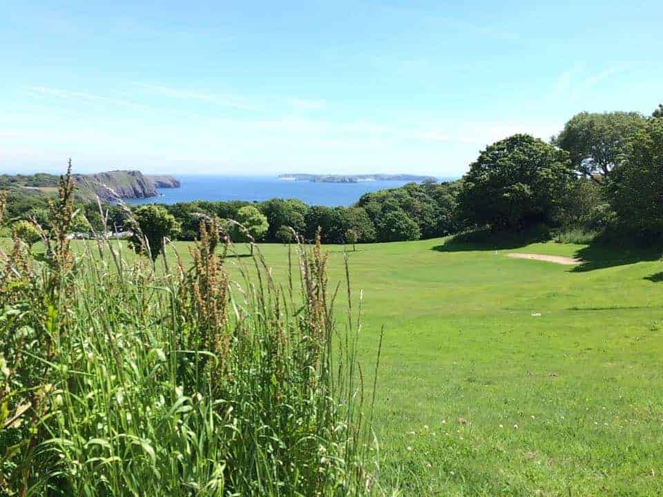 Wander the grounds with your four-legged friend and admire the beautiful views across to Caldey Island...
