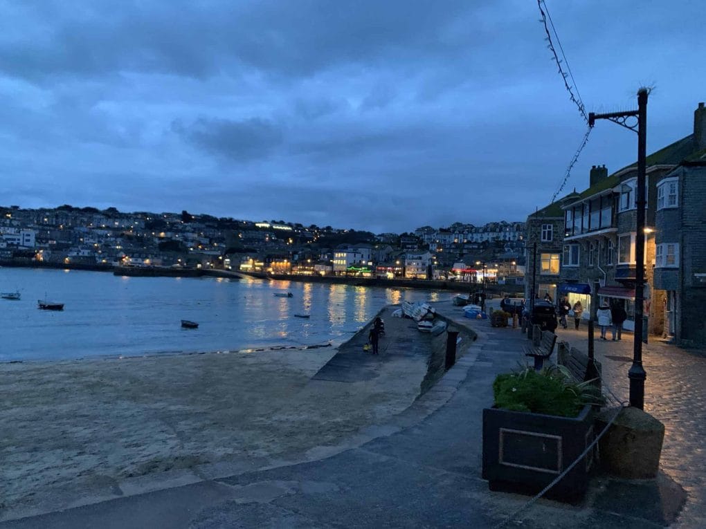 St Ives Harbour at Night