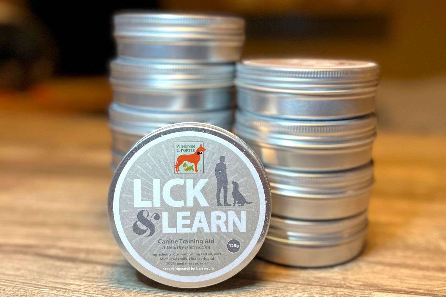 Sniff and Lick Dog Treat Tin