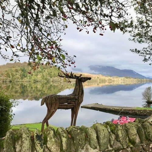 View from Wilderness Hotel Loch Awe