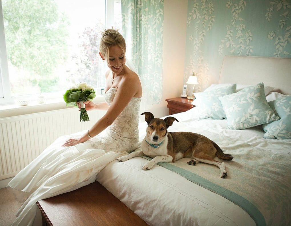Me and my Dog on my Wedding Day