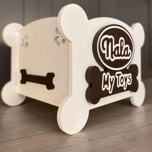 Dog Toy Box Messy Pup Design
