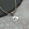 Small Paw Print Charm With Charm Carrier