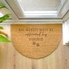 Personalised Approved by the Dog Half Moon Indoor Doormat