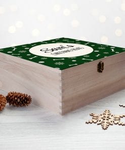 Personalised Dog Treats Christmas Box